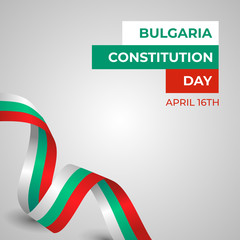 Bulgaria Constitution Day Vector Template Design Illustration