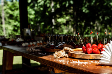 beautiful food on the table