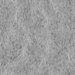 Abstract gray fur pattern. Vector seamless background