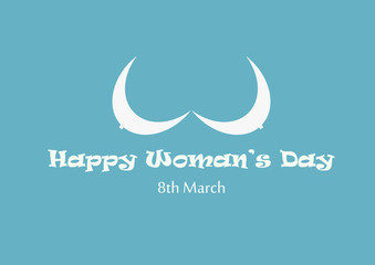 Fototapeta na wymiar Simple design to commemorate World Women's Day