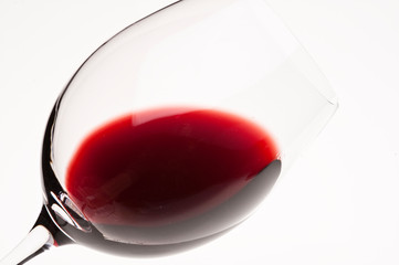 red wine in to the ballon