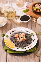 Squid ink risotto.