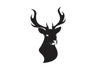 Deer logo design vector illustration