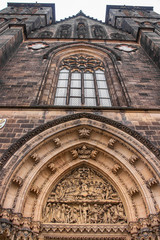 Obraz premium Entrance to Neo-Gothic St. Peter and St. Paul Basilica