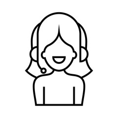 Audio guide line icon, concept sign, outline vector illustration, linear symbol.