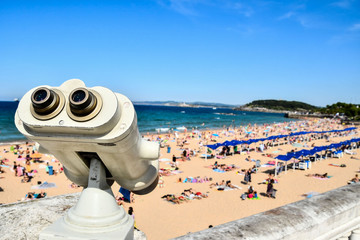 view of the city, in Santander, Cantabria, spain europe