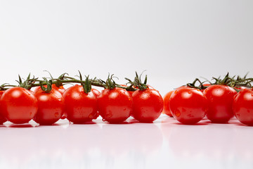 Tomatoes isolated on white