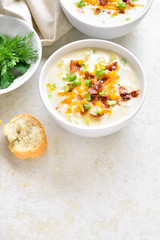 Potato creamy soup