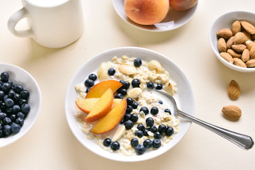 Oatmeal porridge in bowl