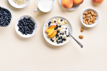 Oatmeal porridge in bowl