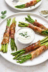 Bacon wrapped asparagus