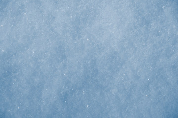 Glittering snow texture background, toned.