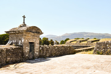 church in greece, photo as a background , in north portugal, europe