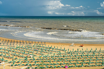 Termoli, Italy, and its beach at summer