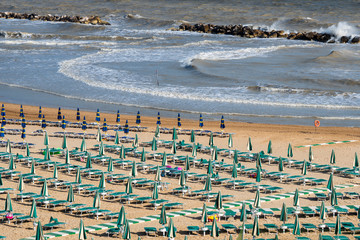 Termoli, Italy, and its beach at summer