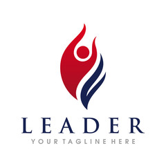 Leadership, Success, and Education Logo Design Vector