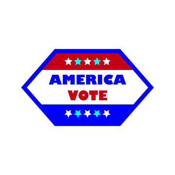 America Vote day.  Presidential Election 2020 in United States. Patriotic american element for poster, card, banner and background. Vector illustration