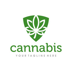 Cannabis Leaf Logo, CBD, Cannabis Logo Vector