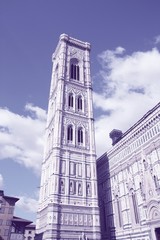 Florence cathedral. Vintage style filtered colors.