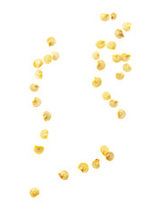 Paprika seeds isolated on a white background