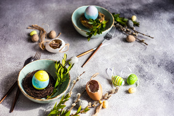 Easter table setting
