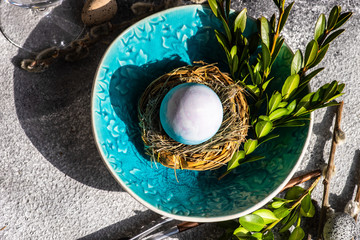 Fototapeta premium Easter table setting