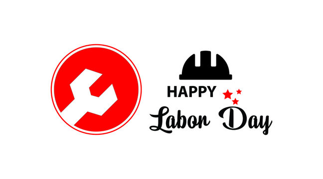 International Labor Day. International Workers Day with creative Vector illustration on white  background.