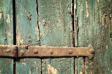 Old wooden texture. Retro filtered colors style.