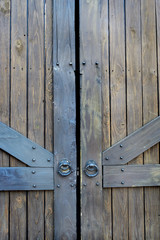 Old style wooden doors in Asia