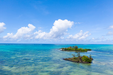 Kleine Inseln vor der Küste von Mauritius