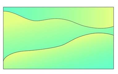 Obraz premium Yellow and green abstract background like elegant waves