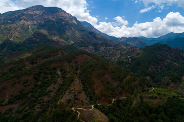 Lisu inhabited areas in the deep mountains of Panzhihua City, Sichuan Province, China