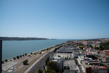 aerial view of the lisbon portugal