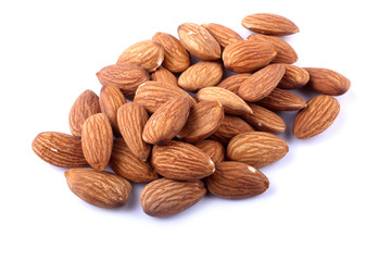 Almond isolated on white background