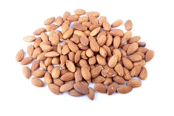 Almond isolated on white background
