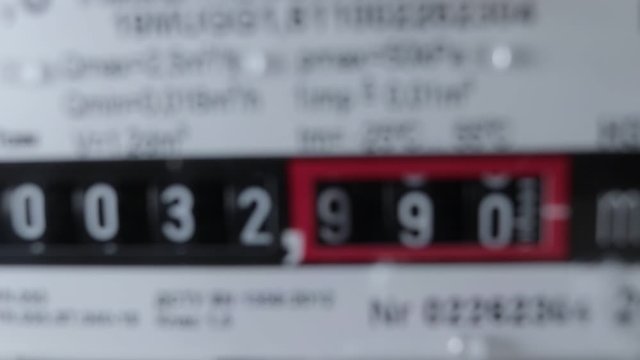numbers run on the counter