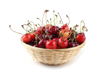 Different color cherries