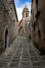 Fototapeta na wymiar The beautiful hilltop village of Erice Italy (Sicily)