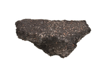 asphalt isolated on white background