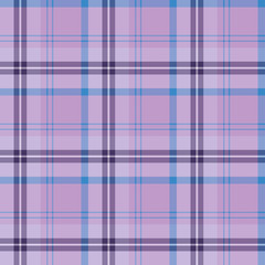Seamless pattern in amazing evening lilac, purple and blue colors for plaid, fabric, textile, clothes, tablecloth and other things. Vector image.