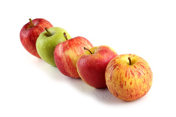 Fuji, gala, granny smith and braeburn apples