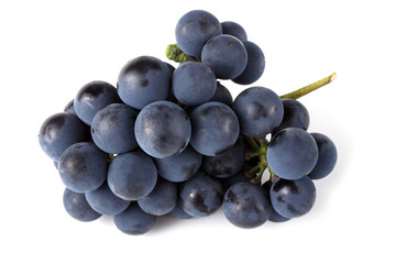 Wine grape isolated on white