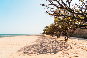 empty beach sea for background