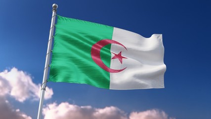 Flag Algeria DZ 4k