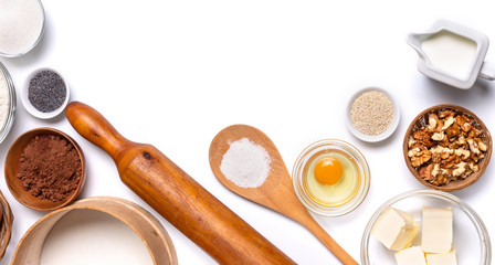 Baking background On the  table.
