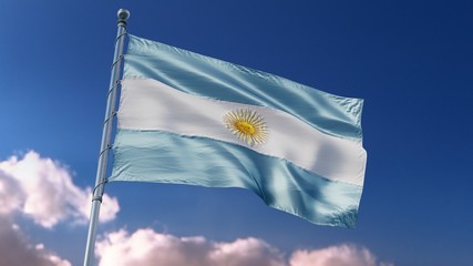 Flag Argentina AR 4k