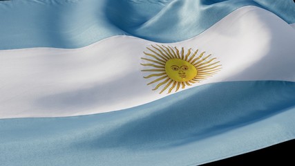 Flag Argentina AR 4k