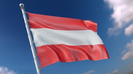 Fototapeta na wymiar Flag Austria AT 4k