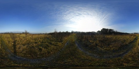 Afternoon landscape HDRI Panorama
