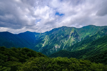 Fototapeta premium 群馬県 谷川岳 天神峠の風景